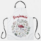 Custom Text Mushroom Lover Schort (Voorkant)