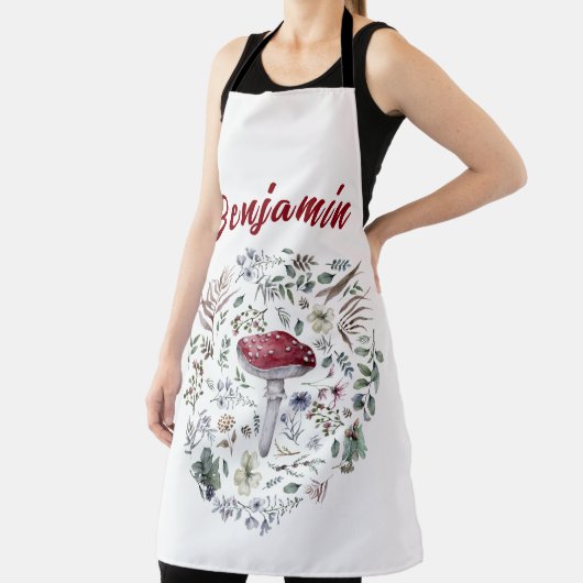 Custom Text Mushroom Lover Schort (Insitu)