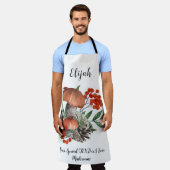 Custom Text Mushroom Lover Schort (Gedragen)