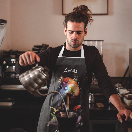 Custom Text Mushroom Lover Schort