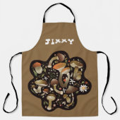 Custom Text Mushroom Lover Schort (Voorkant)