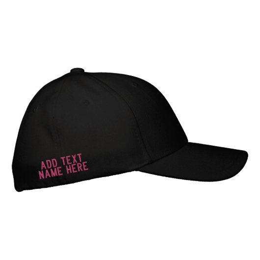 Custom Text Name Hat Your Embroidered Baseball Cap (Rechts)