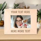 Custom Text Name Laser Etched Picture Frame Gegraveerde Lijstjes