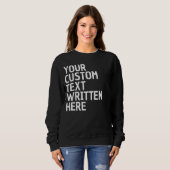 Custom Text Name Word Personalized Gift for Her Trui (Voorkant volledig)