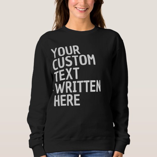 Custom Text Name Word Personalized Gift for Her Trui (Voorkant)