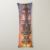 Custom Text New York City Skyline Lichaamskussen (Achterkant (Verticaal))