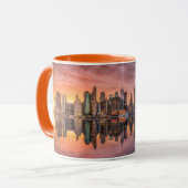 Custom Text New York City Skyline Mok (Voorkant links)