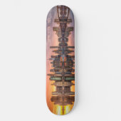 Custom Text New York City Skyline Persoonlijk Skateboard (Voorkant)
