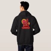 Custom Text No 1 Best Dad Dadlife Black Hoodie (Achterkant volledig)