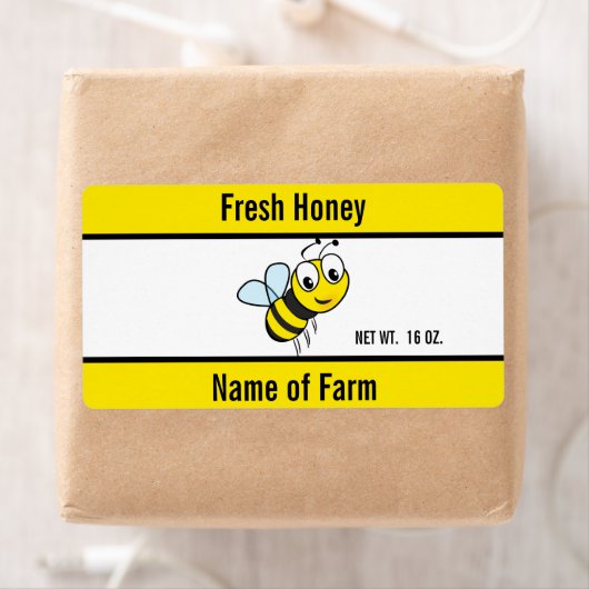 Custom Text on Honey Jar Label (Insitu)
