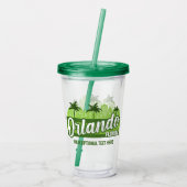 Custom Text Orlando Florida Acryl Drinkbeker (Achterkant)