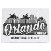 Custom Text Orlando Florida Groot Cadeauzakje (Voorkant)