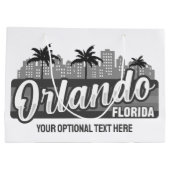 Custom Text Orlando Florida Groot Cadeauzakje (Achterkant)