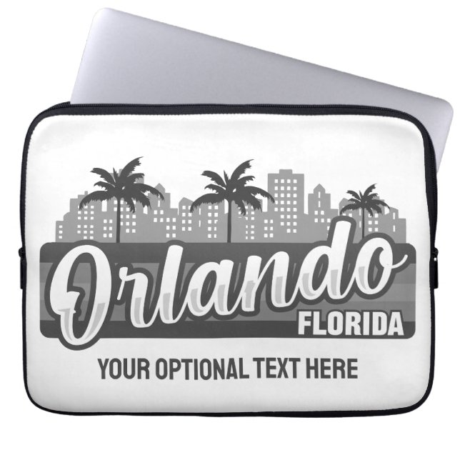 Custom Text Orlando Florida Laptop Sleeve (Voorkant)
