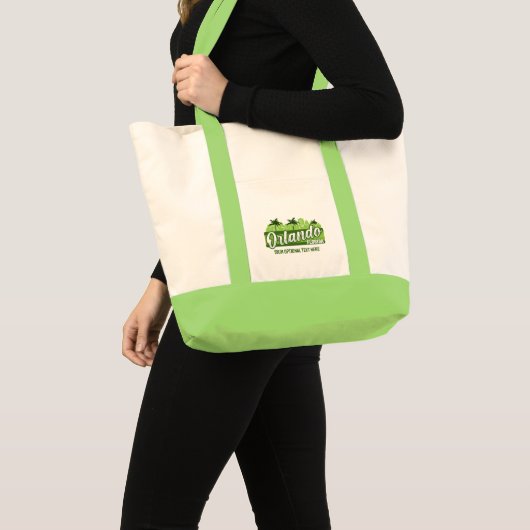 Custom Text Orlando Florida Tote Bag (Voorkant (product))