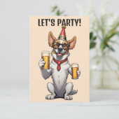 Custom Text Party Animal (Staand voorkant)