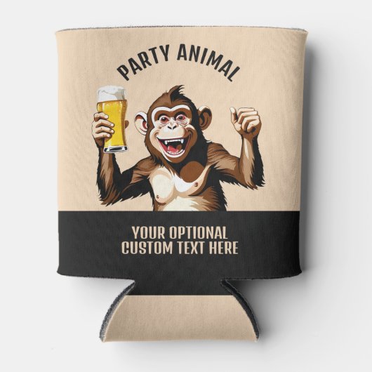 Custom Text Party Animal Blikjeskoeler (Voorkant)