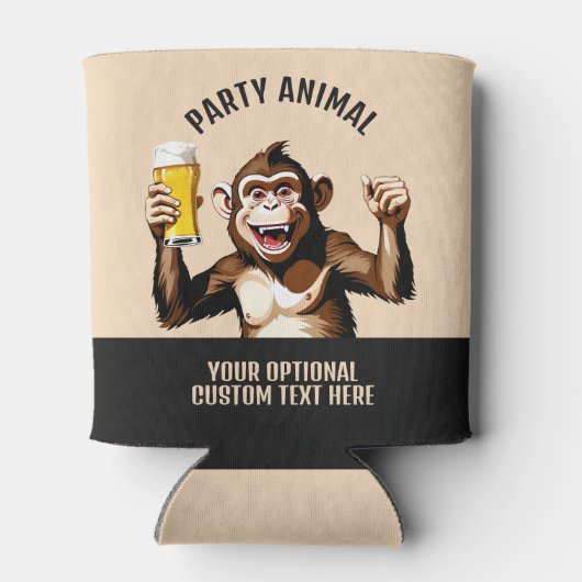 Custom Text Party Animal Blikjeskoeler (Achterkant)