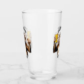 Custom Text Party Animal Glas (Links)