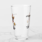 Custom Text Party Animal Glas (Links)