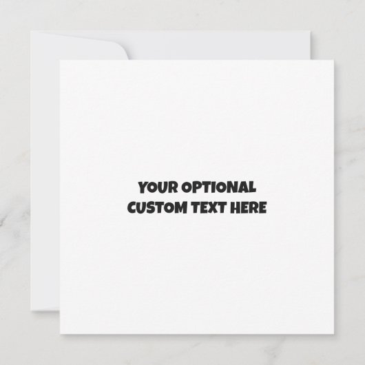 Custom Text Party Animal Kaart (Achterkant)