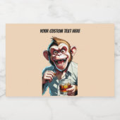 Custom Text Party Animal Likeurfles Etiket (Enkel label)