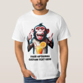 Custom Text Party Animal T-shirt (Voorkant)