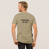 Custom Text Party Animal Tri-Blend Shirt (Voorkant)