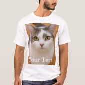 Custom Text Photo Personalized T-shirt (Voorkant)