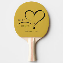 Custom Text Ping Pong Paddle Wedding FavorKeepsake Tafeltennisbatje