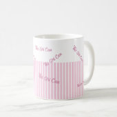 Custom Text Pink Koffiemok (Voorkant rechts)