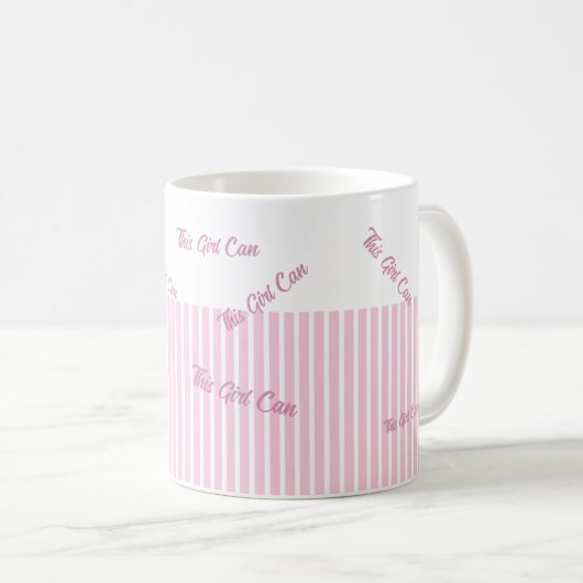 Custom Text Pink Koffiemok (Voorkant rechts)