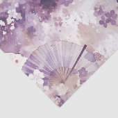 Custom Text Purple Watercolor Japanese Parasol Tissuepapier (Detail)