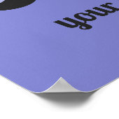 Custom Text Retro "Geniet van elk moment" Poster (Hoek)