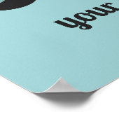 Custom Text Retro "Geniet van elk moment" Poster (Hoek)