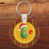 Custom text Santa's Pickleball Rally Sleutelhanger (Voorkant)