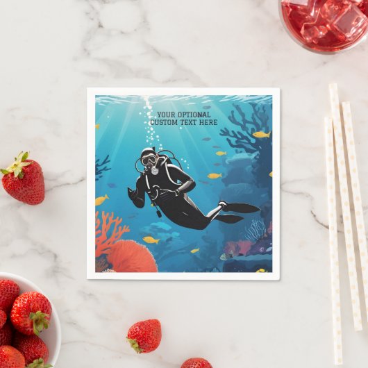 Custom Text Scuba Diver Servet (Insitu)