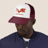 Custom Text Scuba Diver Trucker Pet (In situ)