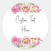 Custom Text Sticker (Voorkant)