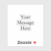 Custom Text Sticker Bouw je eigen Sticker (Vel)