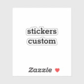 Custom Text Sticker Bouw je eigen Sticker (Vel)