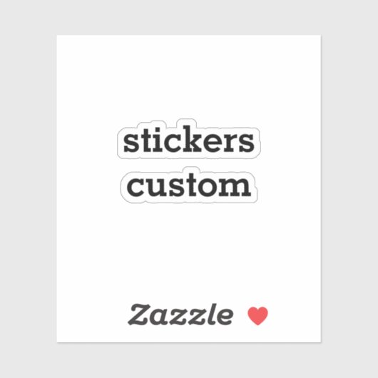 Custom Text Sticker Bouw je eigen Sticker (Vel)