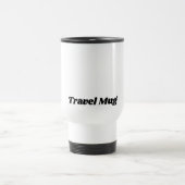 Custom Text Travel Mug in Clean White Finish Reisbeker (Center)