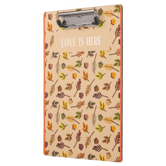 Custom text Trendy autumn background orange frames Klembord (Links)