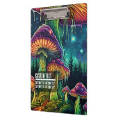 Custom Text Trippy Mushroom Forest Fantasy Art Klembord (Links)
