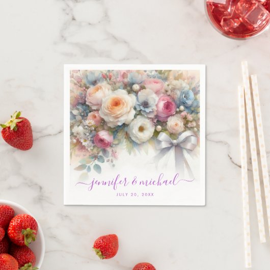 Custom Text Typography Script Floral Weddings Servet (Insitu)