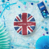 Custom Text Union Jack Flag Art van Heva Weva Papieren Kommen (Feest)