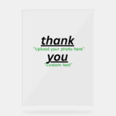 Custom Text & Upload Your Photo Personalized Acryl Bord (Voorkant)