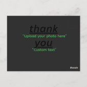 Custom Text & Upload Your Photo Personalized Briefkaart (Achterkant)