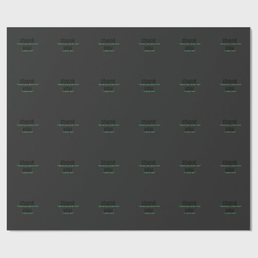 Custom Text & Upload Your Photo Personalized Cadeaupapier (Vlak)